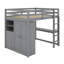 Lit mezzanine double avec bureau, tablettes et tiroirs-1134211514