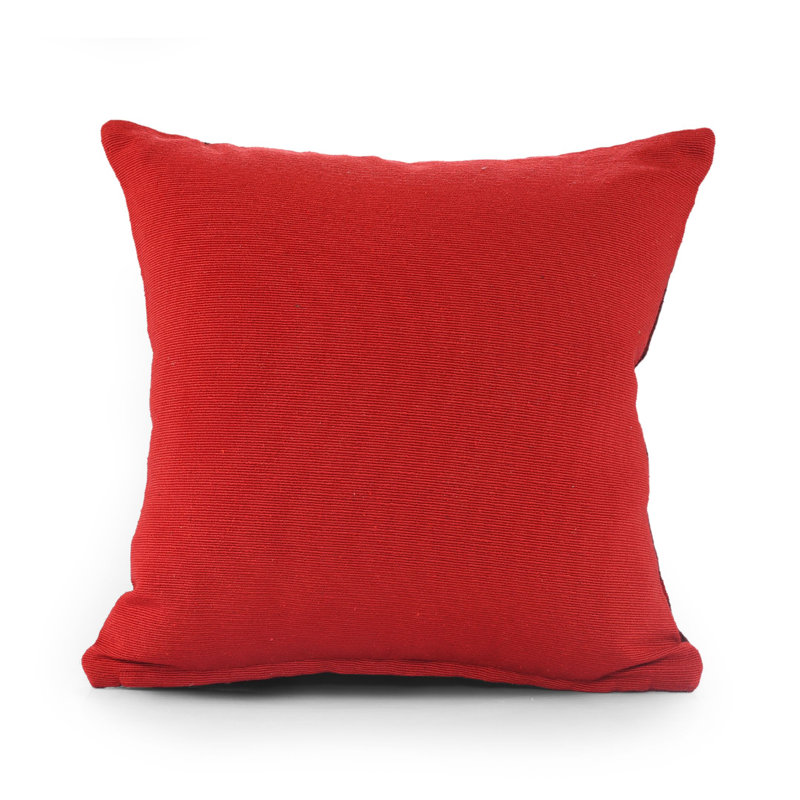 Taylorville Cotton Patchwork Square Euro Cushion, Green