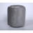 Shimon Cylinder Pouf,  Pewter Gray-202257343