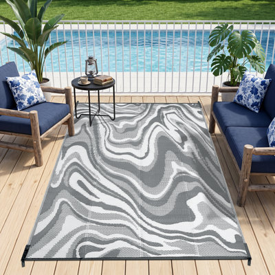Abstract Braided Area Rug