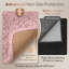 Dreamy Light Pink Shaggy Area Rug - Hypoallergenic Thick Pile Rug for Girl's and BabiesBedroom-324596365