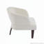 Chaise d'appoint rembourrée en tissu doux avec pieds en bois pour la lecture-114119752