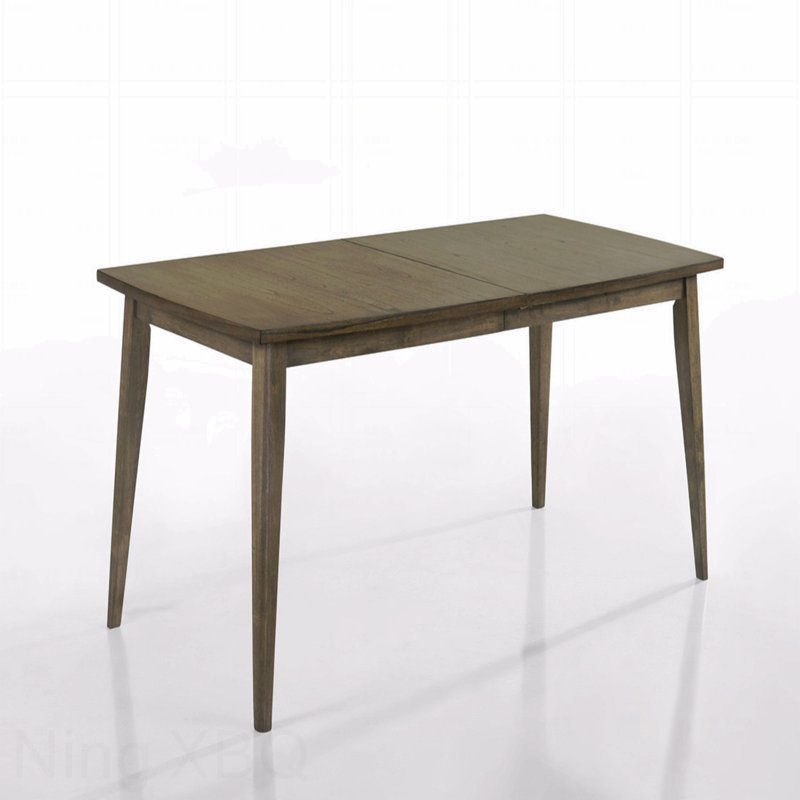 Billie Vintage Walnut Contemporary Rectangle Dining Table 72"