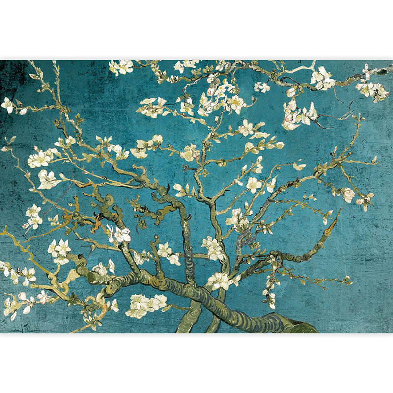 Almond Blossom Vincent Van Gogh, Floral Mural, Vintage Boho Removable Contact Paper, L 96 po x L 66 po