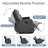 70.87'' Wide Modern Faux Leather Manual Reclining Sofa with Overstuffed Cushions and Comfy Backrest-1070351042