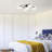 Petya 5-light Matte Black Chandelier Frosted Glass Shades