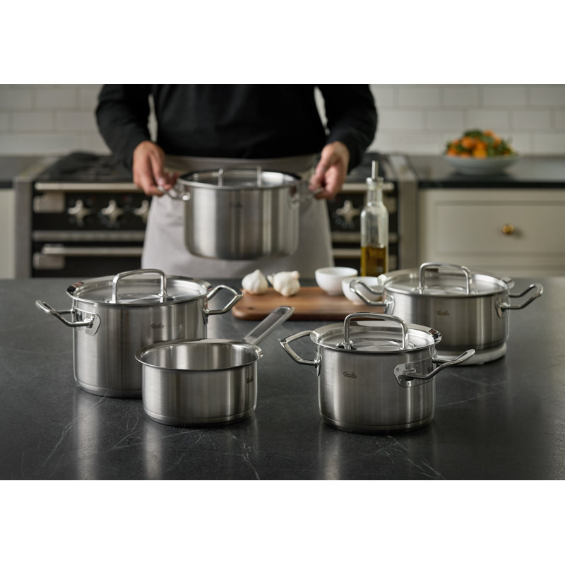 Fissler® Original-Profi Collection® Stainless Steel 9-Piece Cookware with Sauce Pan