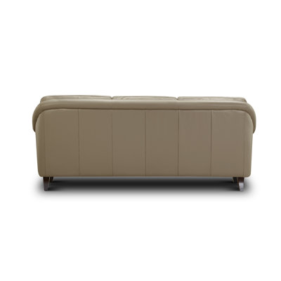 Genuine Leather 61'' Rolled Arm Loveseat