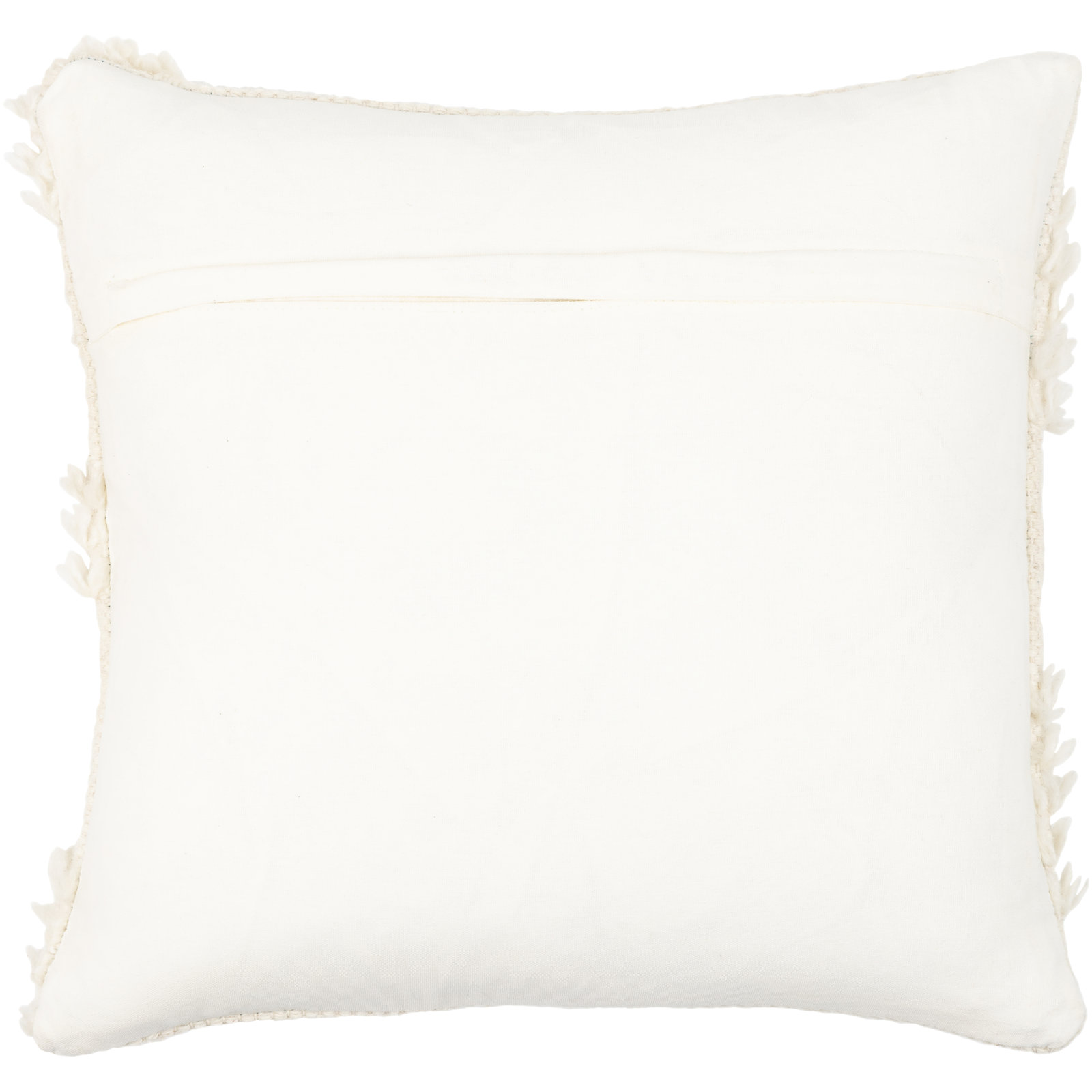 Emberly Ruffled Cotton Throw Pillow, Polyester/Polyfill, 18" x 18"