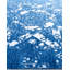 Tapis noué à la main de conception unique Ikat - bleu, 8 pi 2 po x 9 pi 10 po