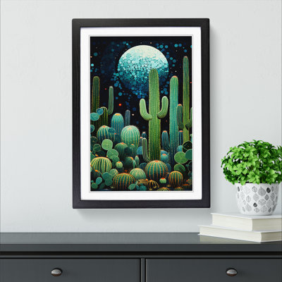 Cactus Orphism - Framed Print