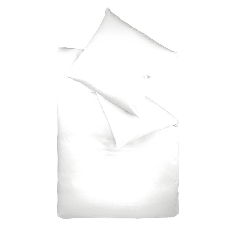 Jersey Bettwäsche Interlock-Colours 100% Baumwolle, Single - 1 Pillowcase (80 x 80 cm), White