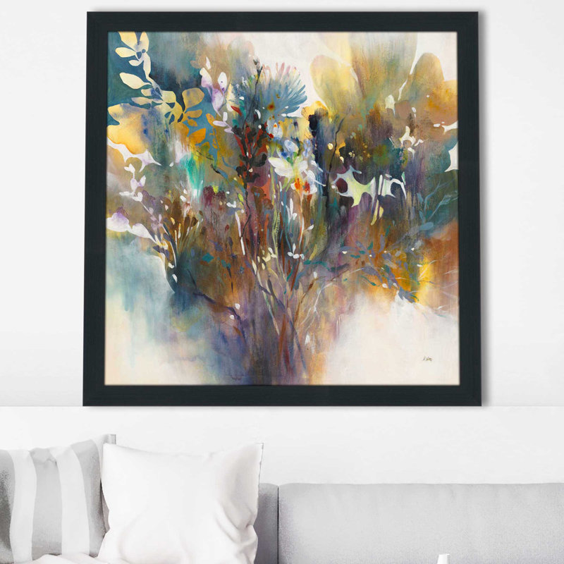 Heartfelt - peinture à cadre flottant, Cadre espresso, H 25,5 po x l 25,5 po x P 1 po