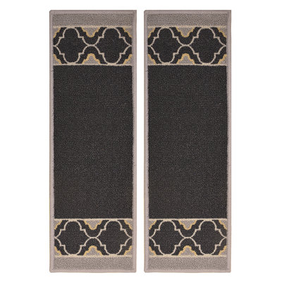 Tapis d'escalier noir antidérapant