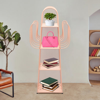 Étagère de rangement sur pied en métal 16,6 po Sukanya