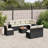 Vidaxl Garden Sofa Set Black And Cream