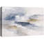 «Blue Gray Abstract Horizon», impression de chambre à coucher minimaliste, impression sur toile encadrée-126055059-126055055