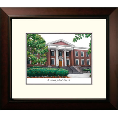 NCAA Akron Zips Legacy Alumnus Lithograph Picture Frame