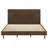 Brown Eastern King Platform Bed