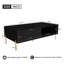 Table basse Mid-Century moderne avec tiroirs doubles-1924070326