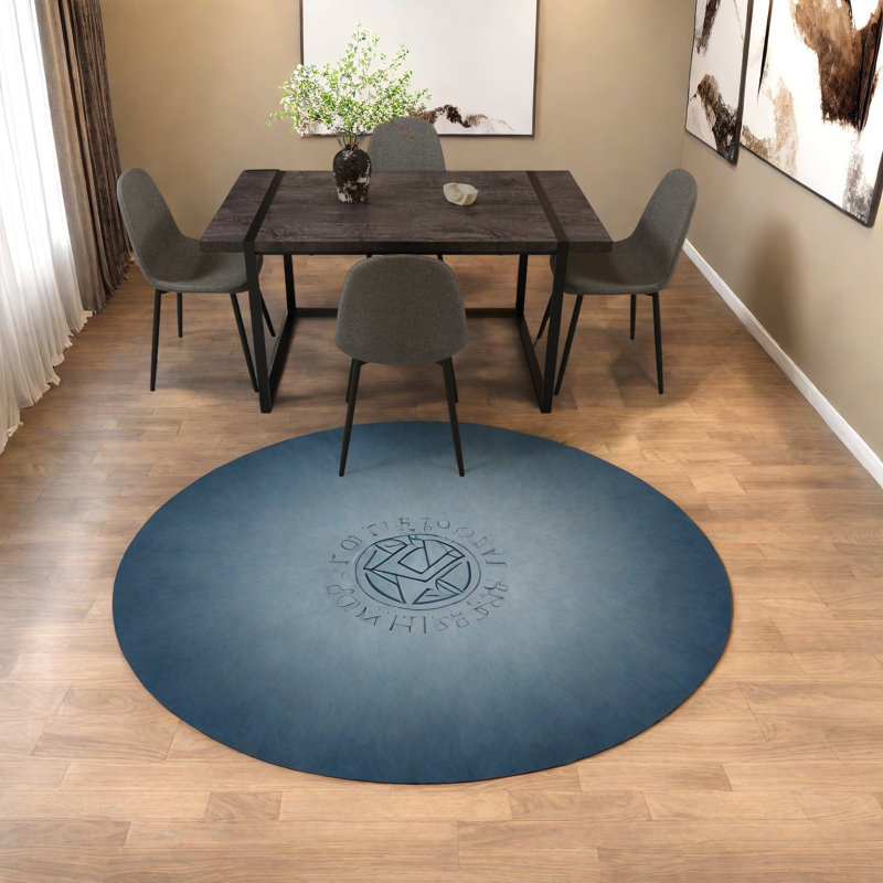 Ensemble de table de salle à manger moderne avec chaises, bois MDF noir, style industriel pour la cuisine