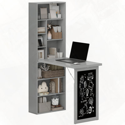 Conception de bureau escamotable et pliable