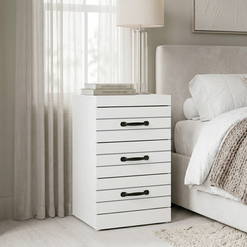 Allington Bedside Table, White