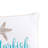 Wish Upon A Starfish Embroidered Throw Pillow