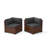 Yentin Straight Wicker Loveseat with Cushions-650554572