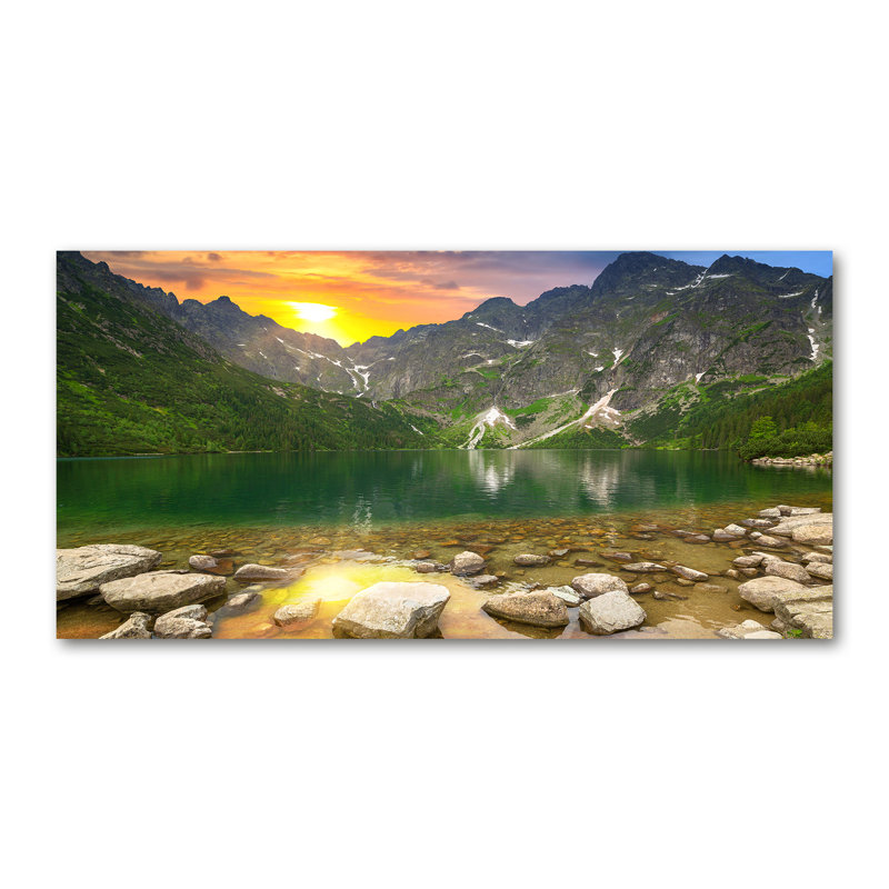 Sea Eye Of The Tatra Mountains - Wrapped Canvas Print