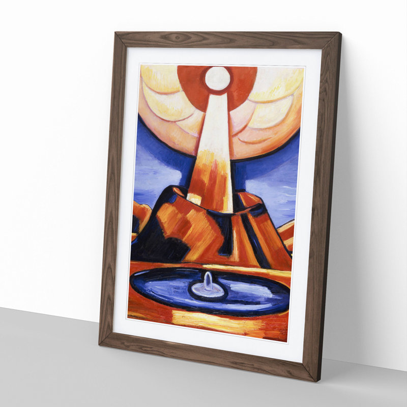 Paracelsus by Marsden Hartley - Picture Frame Painting, Walnut Framed, 36cm H x 27cm W x 2cm D