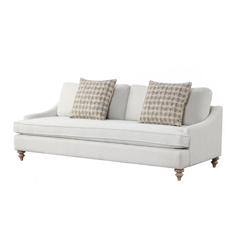 Canapé avec coussin réversible simple et 2 coussins