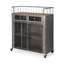 Udo Metal Bar Cart with Wheels