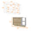 Ensemble de cuisine à 4 portes 2 pièces avec îlot et garde-manger, beaucoup de rangement et deux surfaces pour une cuisine et une organisation efficaces.