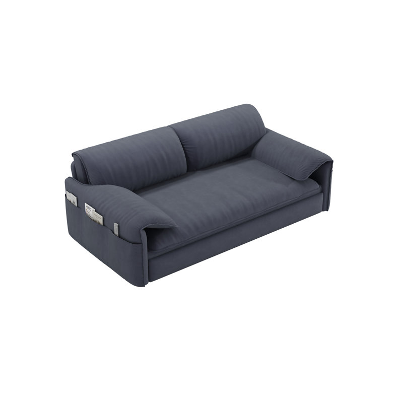 Grand canapé-lit 63,8 po, Gris