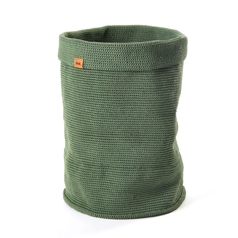 Fabric Laundry Hamper, Green