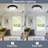 Roope LED Flush Mount Crystal Ceiling Light Dimmable 4000K Ceiling Lamp for Dining Room Bedroom