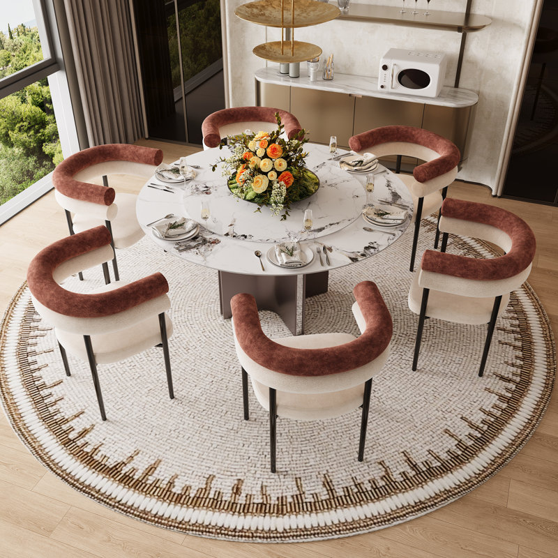 Stone Top Dining Set, Patek Philippe, Brown