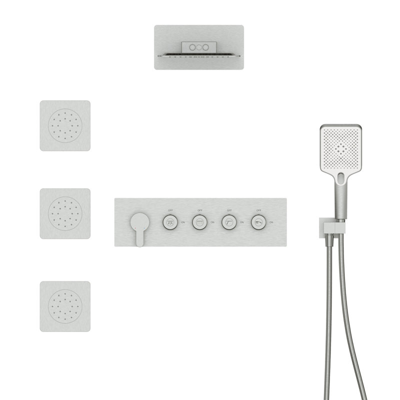 Système de douche complet avec valve brute Meyersdale