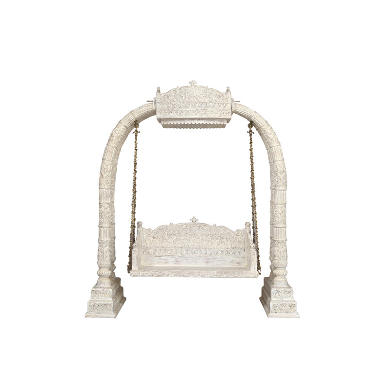 Banc pivotant en bois massif Berlene