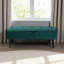 Banc de rangement en velours Quain H 15,76 po x l 42,2 po x P 15,42 po Quain-1142481387