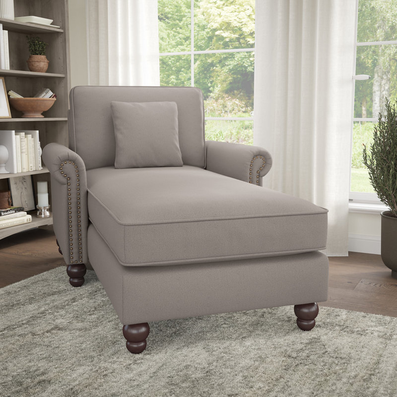 Chaise longue rembourrée Angilee, Beige