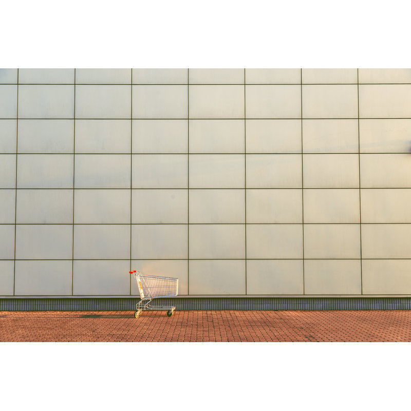 Shopping Cart - Wrapped Canvas Print, 30cm H x 46cm W x 3.8cm D