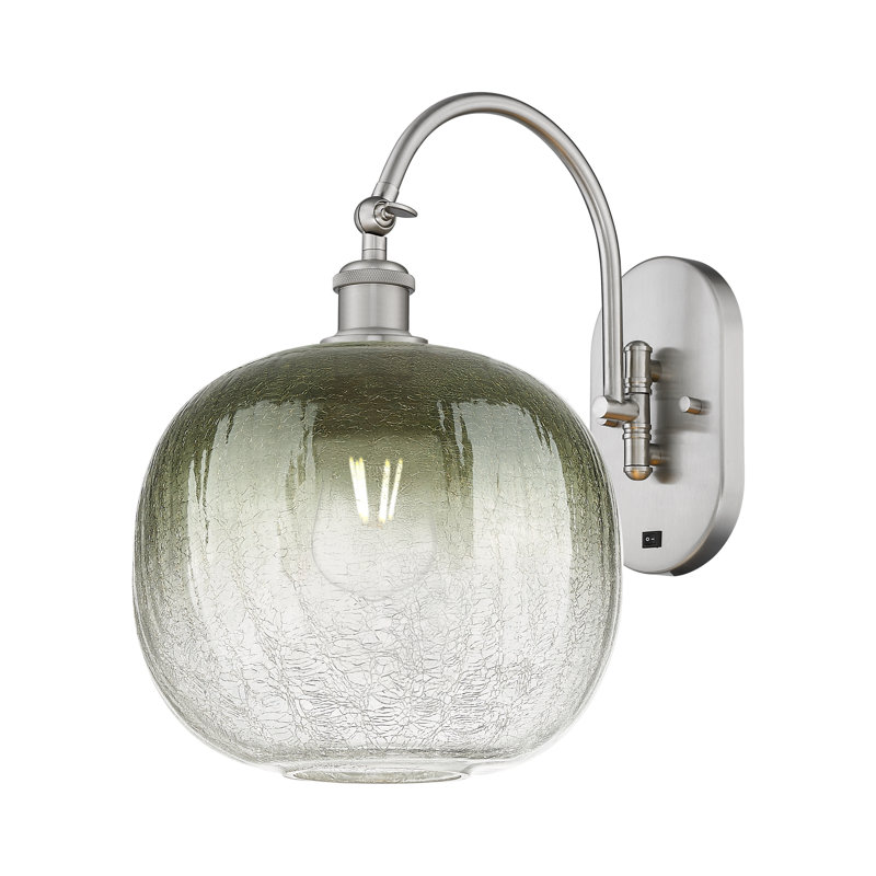 Applique pivotante 1 lumière Ballston - Brookhaven Sphere, Slate, Brushed Satin Nickel