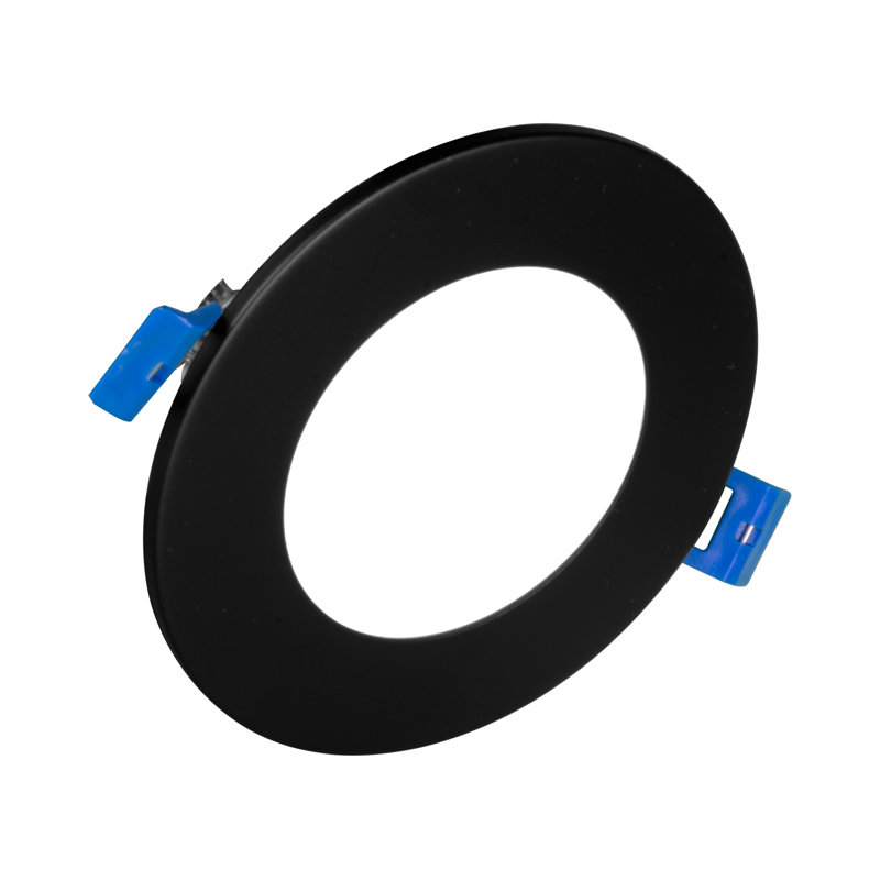 Plafonnier encastré à del 5 po, Noir, 725, 3000 K