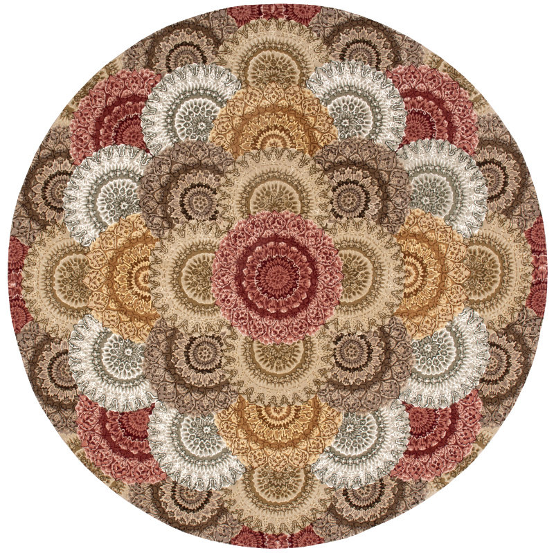 Earnesteen Oriental Indoor Rug, Round 8'