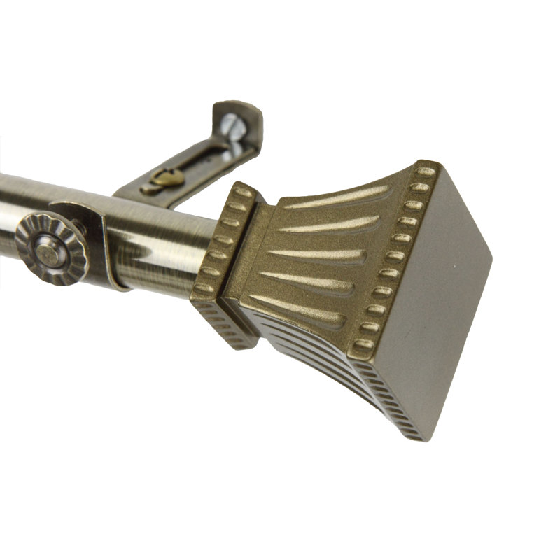 Tringle à rideaux simple Spenser, Laiton antique, l 66 à 120 po
