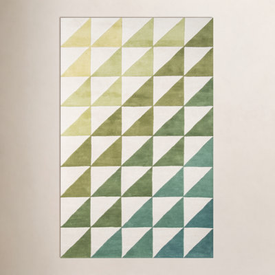 Glory Hand Tufted Wool Geometric Indoor Rug