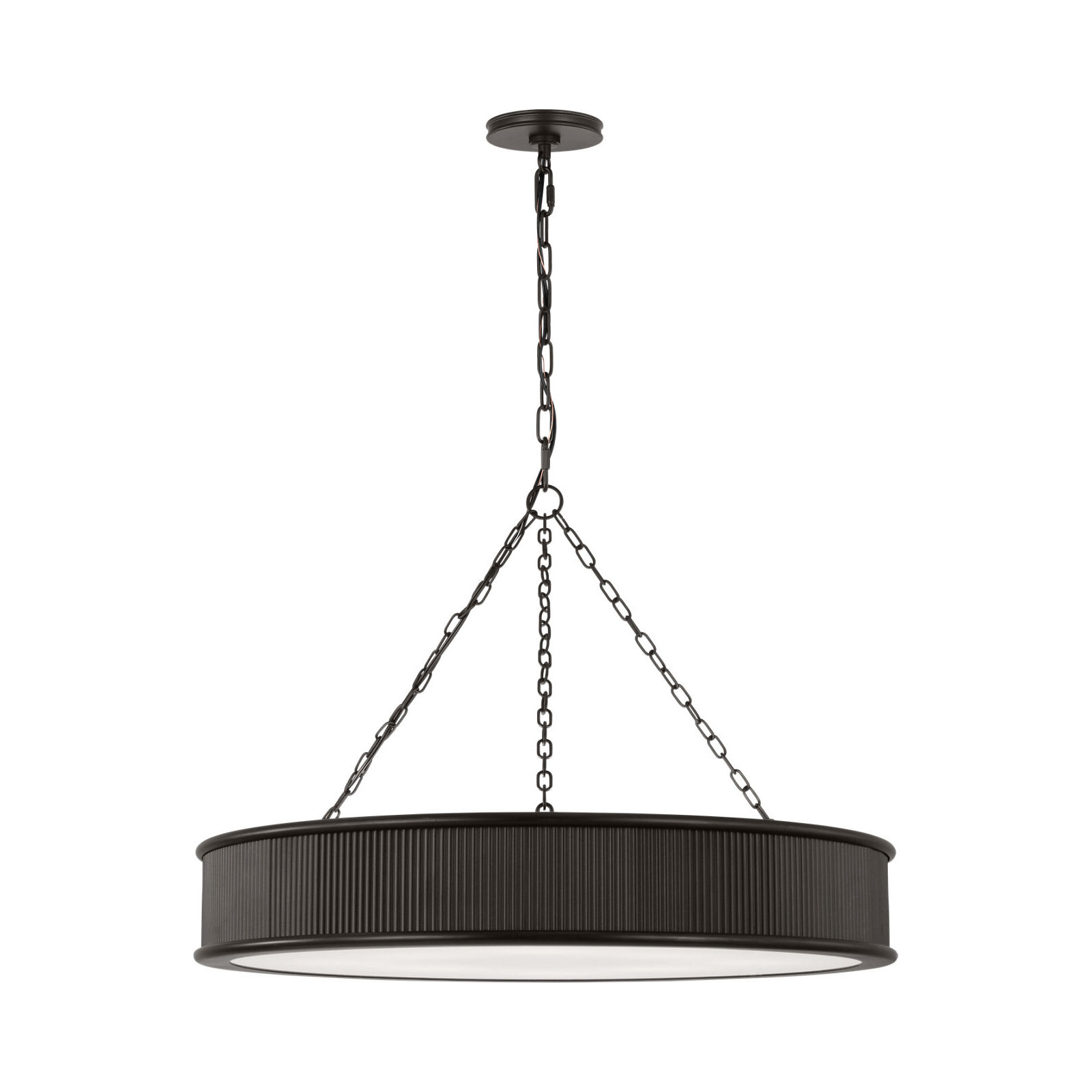 Ritz Chandelier, Aged Iron, 4.5" H x 27" W x 27" D, 8