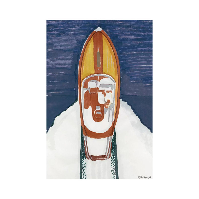 Water Ski Show II - Painting on Canvas, Wrapped Canvas, 66.04cm H x 45.72cm W x 1.91cm D